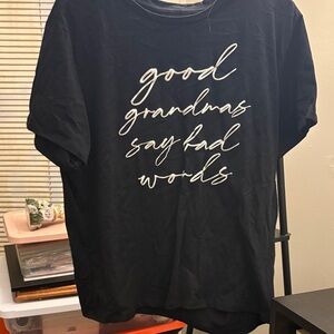 Fleurish Black Graphic Tee